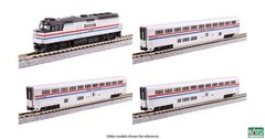 KATO 106-3530 N SCALE AMTRAK 4 UNIT SET F40PH PH III & 3 SUPERLINER I CARS DC