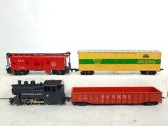 LIMA 97 Locomotive 83116 Gondola 1020 Boxcar C-3000 Caboose HO Track Transformer
