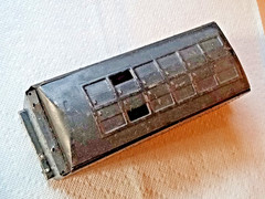 VINTAGE LIONEL TRAIN STEAM LOCO COAL TENDER WAFFLE TOP HOUSING SHELL FRAME 265W