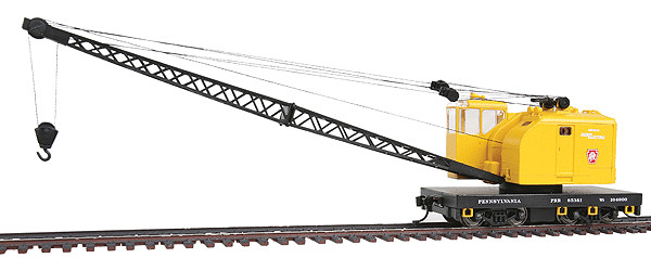 PENNSYLVANIA RR CRANE Powered/OPERATING (DC ) HO SCALE PLATINUM – RTR NEW OOP