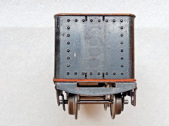 PREWAR LIONEL TRAIN STEAM ENGINE LOCO PARTS 257T COAL TENDER CAR FOR RESTORATION