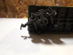 HO SCALE MAINE CENTRAL SLIDING DOOR BOXCAR MEC 25143, EXCELLENT 5-153-1-5