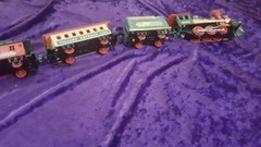 WINTERSVILL EXPRESS LINE ELECTRIC MODEL TRAIN RAILROAD LOCOMOTIVE ENGINE 3 CARS