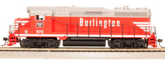 BROADWAY LIMITED 9133 HO EMD GP30 CBQ 974 Chinese Red Paragon4 Sound/DC/DCC