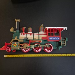 Vintage New Bright Train Engine Snowden Christmas Not Tested Parts Only