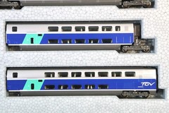 KATO K10917 SNCF TGV DUPLEX ELECTRIC LOCOMOTIVE 10 CAR DISPLAY SET & LIGHTS on