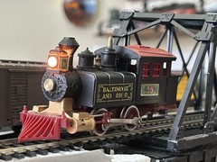 Vintage Life-Like HO 08302 Santa Fe AT&SF 0-4-0 Dockside Steam Loco Boxed TESTED