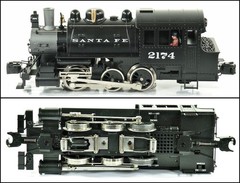 Lionel 6-28624 Santa Fe SF 0-6-0 Docksider w/Whistle 2004 C9