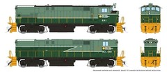 Rapido HO M420 + M420B (DC/Silent): BCR – Two-Tone Green Scheme: #641 + #681