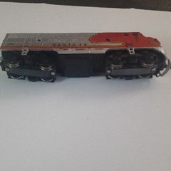 Vintage Tempo HO Scale Santa Fe F9 Diesel 281 Operating Headlight In Box
