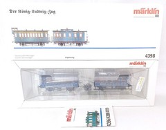 Marklin HO AC 1:87 KÖNIG LUDWIG ROYAL 5 WAGON + TRISTAN LOCOMOTIVE Set MIB`95!