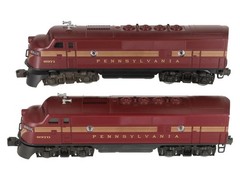 Lionel 6-8970 O Gauge Pennsylvania F3 Tuscan AA Diesel Locomotive Set EX
