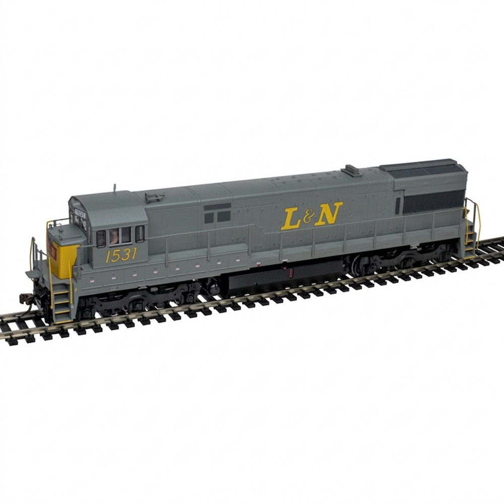 Atlas HO Master Silver GE U28C DC L&N Louisville Nashville Gray/Yellow #1531