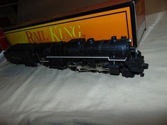 MTH RAILKING O RK-1109 NICKEL PLATE ROAD 2-8-4 WITH SMOKE & WHISTLE-NO HEADLIGHT