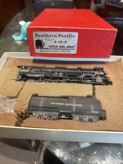 HO Brass Southern Pacific 4-10-2 Steam Locomotive #5047 w/ Tender