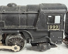 Marx 999 O Gauge Model Railroad 2-4-2 Steam Engine & New York Central Tender