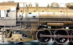 L@@K! *RARE PFM TOBY BRASS FRISCO 4-8-2 STEAM LOCO HO *RUNS G@@D *SUPER NICE!