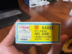 HO ATLAS 8300 EMD FP-7A Diesel Powered Undecorated N/DYN. 1 H/L