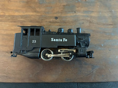 [T-HO] Lima Italy HO 0-4-0 Santa Fe #23 Steam Locomotive Wokring! No Box