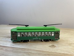 Vintage Bachmann HO Scale Desire St Trolley Car #463 Green Classic Streetcar