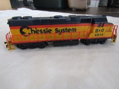 TRAIN CAR ENGINE LOCOMOTIVE CHESSIE SYSTEM B&O 4810 ROLLING STOCK HO SCALE PART