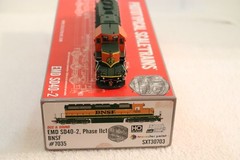HO ScaleTrains SXT30703 BNSF Burlington Northern Santa Fe SD40-2 #7035 DCC Sound