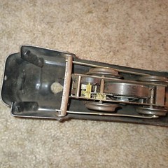 Vintage 40’s Pressed Steel Wind – Up Black Commodore Vanderbilt Engine