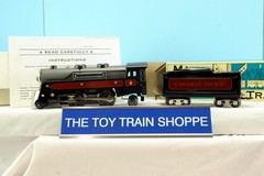MARX 8341 CANADIAN PACIFIC STREAMLINE O GAUGE LOCO & TENDER. NIB W SET BOX.