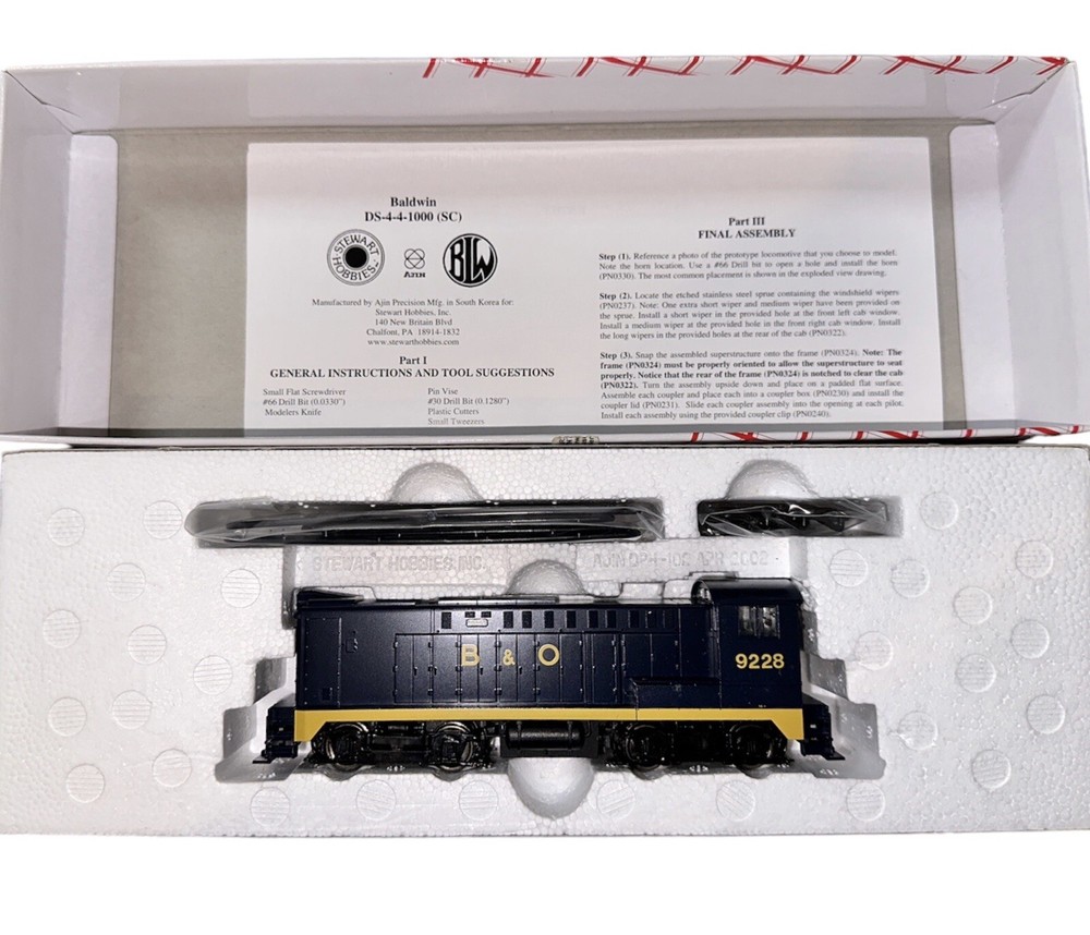 Stewart Hobbies Baltimore & Ohio Baldwin DS-4-4-1000 B&O #9228 HO Scale