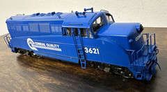 NJ Custom Brass EMD BL-2 Branch Line Diesel – Conrail #3621 Painted Does Not Run
