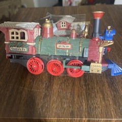 Vintage New bright The Holiday Railroad Company Locomotive 1996