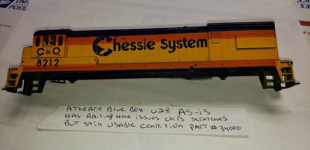 AS IS DAMAGED SHELL ONLY PART # 34000 ATHEARN BLUE BOX GE-U-28 -30