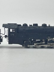 Vintage American Flyer 574 Nickel Plate 0-8-0 O Gauge Steam Loco Tender READ