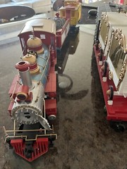 BACHMANN G SCALE EMMETT KELLY Jr CIRCUS STEAM LOCOMOTIVE +TENDER ANIMALS CABOOSE