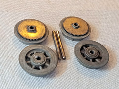 PREWAR LIONEL TRAIN 257 258 261 262E STEAM ENGINE SET DRIVE WHEEL W/ AXLES SW6