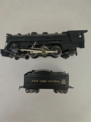Marx meteor New York Central Train Set 4 Cars Track Transformer Tested READ