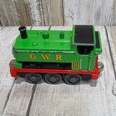 Thomas & Friends Take Along Duck GWR Green Diecast Train Engine Number 8 2004