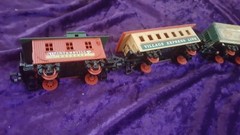 WINTERSVILL EXPRESS LINE ELECTRIC MODEL TRAIN RAILROAD LOCOMOTIVE ENGINE 3 CARS