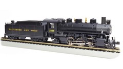Bachmann HO Scale ~ 2-6-2 Prairie ~ Baltimore & Ohio #2458 ~ DC Version ~ 51513