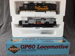 Proto 2000 HO GP60, D&RGW #3154, Proto #30542, DC Analog.
