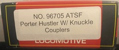 🚂 Model Power HO ATSF Porter Hustler #96705 Knuckle Couplers NIB – SW
