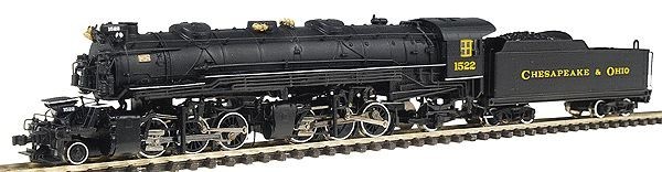 HO H-4 2-6-6-2 Articulated w/ Vandy Tdr C&O Chesapeake & Ohio DCC NIB NOS #82624