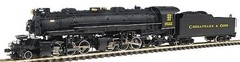HO H-4 2-6-6-2 Articulated w/ Vandy Tdr C&O Chesapeake & Ohio DCC NIB NOS #82624
