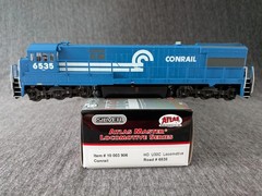 Atlas HO U30C, Conrail #6535, Item #10 003 906, Silver Series DCC Ready.