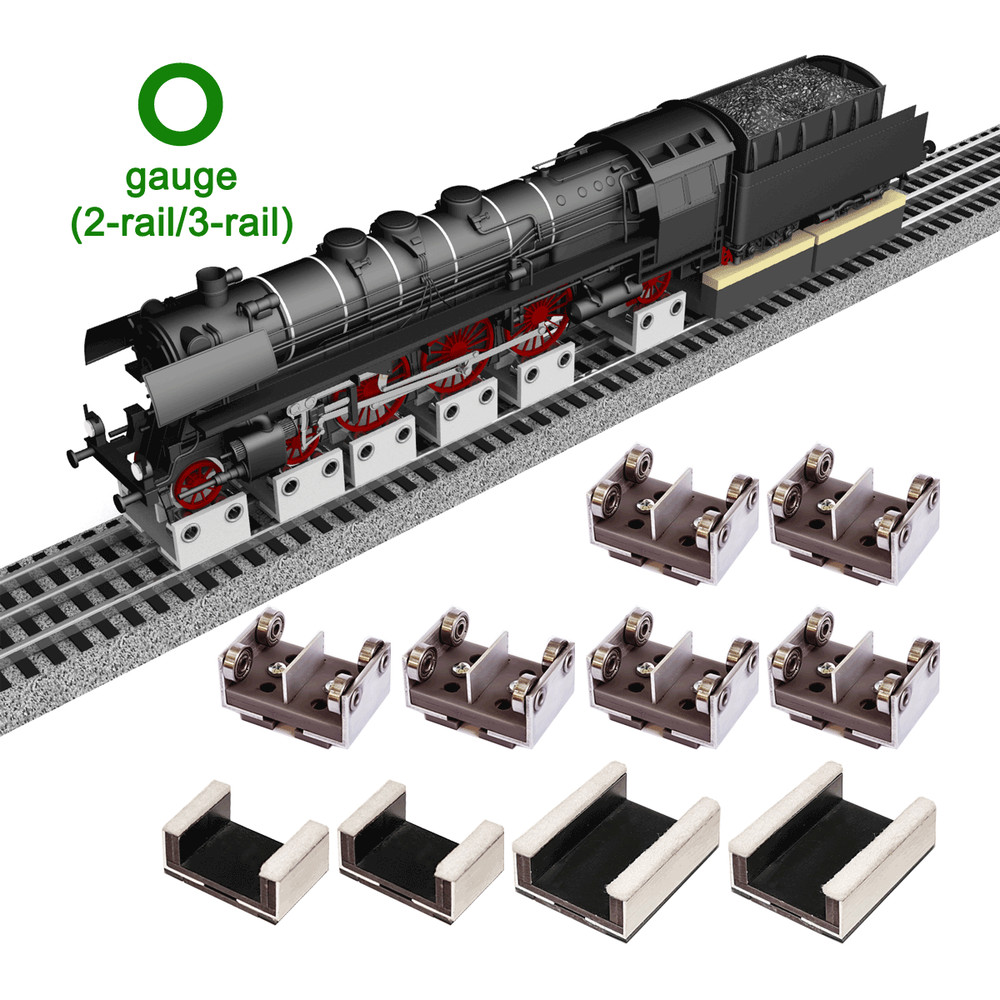6 PACK OF O GAUGE ROLLERS 2-RAIL/3-RAIL (SP)