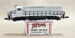 N Scale ATLAS 48601 Undecorated GP40-2 Locomotive
