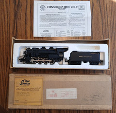 Vintage Bachman Reading Railroad HO Locomotive Train Car Set Consolidation 2-8-0