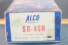 JP HO ALCO D-142HB BRASS EMD SD-40H POWERED LOCOMOTIVE