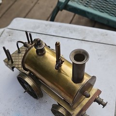 Steam Locomotive Brass Analog Unlettered