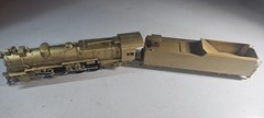 WESTSIDE MODEL CO. HO SCALE BRASS STEAM LOCOMOTIVE AND TENDER, PENNSYLVANIA M-1A